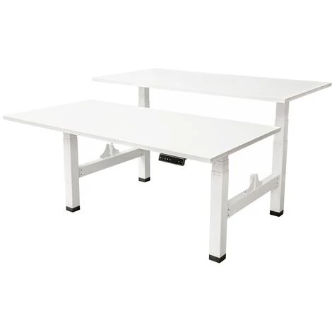 IVOL Bureau Double électrique 180x80cm - 2 Moteur Double - Blanc 3 IVOL Bureau Double électrique 180x80cm - 2 Moteur Double - Blanc