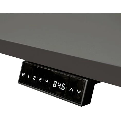 IVOL Bureau électrique 160x80cm - Moteur Double - Blanc/Anthracite 4 IVOL Bureau électrique 160x80cm - Moteur Double - Blanc/Anthracite – Image 2