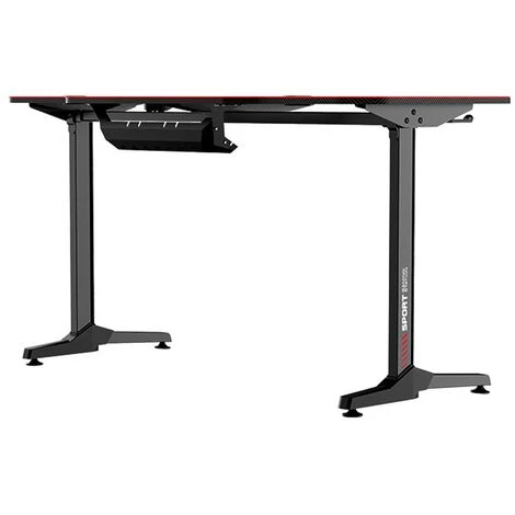 IVOL Bureau Gaming Noir/rouge - 140x66 Cm 5 IVOL Bureau Gaming Noir/rouge - 140x66 Cm – Image 3