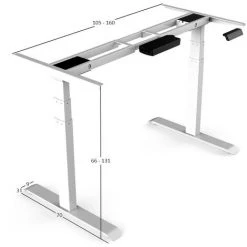 IVOL Support De Bureau Seul - Moteur Double - Blanc -France Bureau Soldes 2022 36749931 3