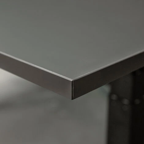 IVOL Bureau électrique 140x80cm - Moteur Simple - Blanc/Anthracite 5 IVOL Bureau électrique 140x80cm - Moteur Simple - Blanc/Anthracite – Image 3