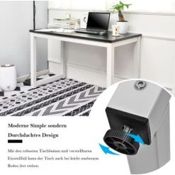 ECHOO Table D'ordinateur, Bureaux, Table De Bureau, Table De Travail, Table PC -France Bureau Soldes 2022 36825007 3