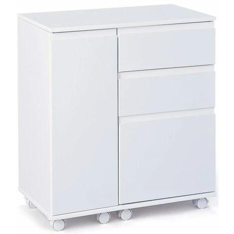 Paris Prix - Bureau D'appoint Extensible "luna" 121cm Blanc 3 Paris Prix - Bureau D'appoint Extensible "luna" 121cm Blanc