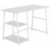 HELLOSHOP26 Bureau En MDF Et Acier En 120cm Blanc - Blanc -France Bureau Soldes 2022 36870643 1