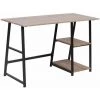 HELLOSHOP26 Bureau D'ordinateur 2 étagères Pour Un Grand Rangement 120 Cm - Or -France Bureau Soldes 2022 36870985 1