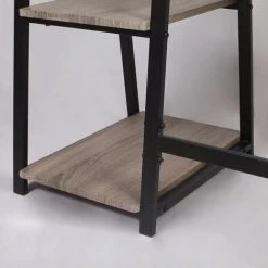 HELLOSHOP26 Bureau D'ordinateur 2 étagères Pour Un Grand Rangement 120 Cm - Or -France Bureau Soldes 2022 36870985 3