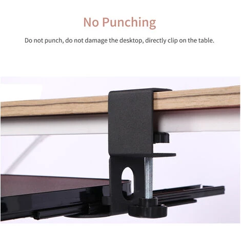 ASUPERMALL Pince Sur Le Plateau De Clavier Sous Le Bureau Tiroir De La Plate-Forme Tireuse De Clavier Reglable De La Plate-Forme 20,5 X 9,8 Pouces Ergonomique Clast-Out Ordinateur De Clavier Titulaire Du Support De Bureau Coulissant Pour La Salle D'Etude De Bureau, 5 ASUPERMALL Pince Sur Le Plateau De Clavier Sous Le Bureau Tiroir De La Plate-Forme Tireuse De Clavier Reglable De La Plate-Forme 20,5 X 9,8 Pouces Ergonomique Clast-Out Ordinateur De Clavier Titulaire Du Support De Bureau Coulissant Pour La Salle D'Etude De Bureau, – Image 3