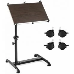 HELLOSHOP26 Bureau Réglable En Hauteur Pour Ordinateur Portable - 52 X 45 Cm - Inclinable Sur 90° - Or