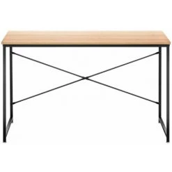 HELLOSHOP26 Bureau Adulte Rectangulaire 120 X 60 Cm Marron Et Noir - Marron -France Bureau Soldes 2022 36977710 3