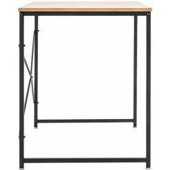 HELLOSHOP26 Bureau Adulte Rectangulaire 120 X 60 Cm Marron Et Noir - Marron -France Bureau Soldes 2022 36977710 5