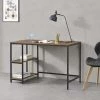 Bureau Vilhelmina 77 X 120 X 60 Cm Noir Bois Foncé [en.casa] -France Bureau Soldes 2022 36983297 1