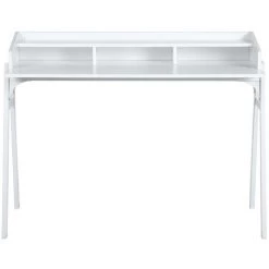 HOMEINBOX Bureau D'écriture De Style Mid-Century De 120 Cm De Largeur, Bureau De Secrétaire, Bureau D'ordinateur, Coiffeuse, Coiffeuse, Avec 4 étagères Extérieures Spacieuses 6514 -France Bureau Soldes 2022 37072583 4