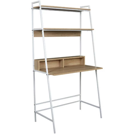 BUREAU ETAGERE ZACK BLANC 4 BUREAU ETAGERE ZACK BLANC – Image 2