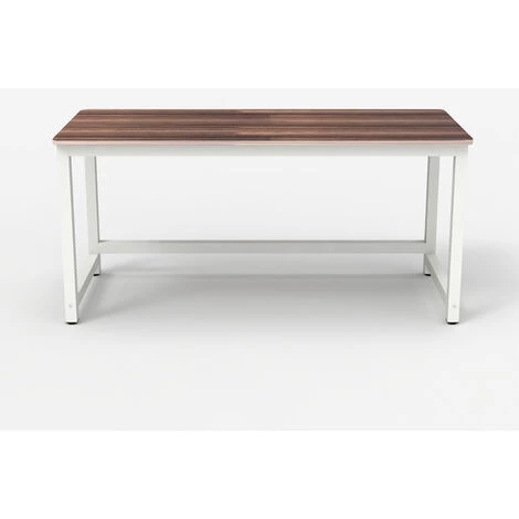 OFFICE24 Bureau Rectangulaire Bois 120x60cm Design Blanc Moderne Bridgewhite 120 | Couleur: Marron Noyer 7 OFFICE24 Bureau Rectangulaire Bois 120x60cm Design Blanc Moderne Bridgewhite 120 | Couleur: Marron Noyer – Image 5
