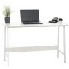 CLP Bureau Wilmington Avec Plateau En MDF Et Pieds En Tubes D'acier Blanc/blanc