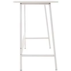 CLP Bureau Wilmington Avec Plateau En MDF Et Pieds En Tubes D'acier Blanc/blanc -France Bureau Soldes 2022 37249888 3