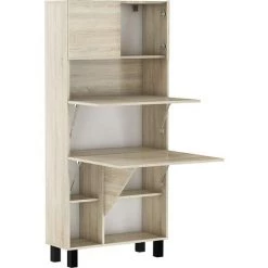BIM FORNITURE HOMI - Bureau Pliant, Chêne Sonoma -France Bureau Soldes 2022 37375975 2