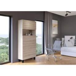 BIM FORNITURE HOMI - Bureau Pliant, Chêne Sonoma -France Bureau Soldes 2022 37375975 3