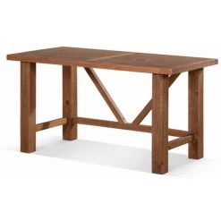 DECORATION D’AUTREFOIS Bureau Bois Marron 150x75x78.5cm - Marron -France Bureau Soldes 2022 37392434 3