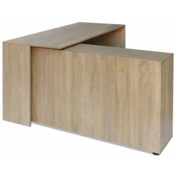 Bureau D'Angle 4 Étagères Chêne VidaXL -France Bureau Soldes 2022 3756376 4