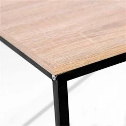 WOLTU Bureau D’ordinateur. Table De Bureau En Bois Et Acier. Bureau Informatique Avec étagère.120x60x70cm. 10.2kg.Noir+chêne Clair -France Bureau Soldes 2022 38233920 3