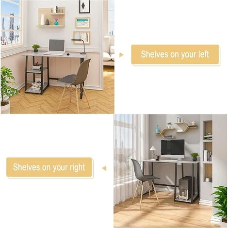 WOLTU Bureau D'ordinateur Avec 2 étagère.Table De Bureau En Métal Et Bois.Table De Travail.120x50x73cm 7 WOLTU Bureau D'ordinateur Avec 2 étagère.Table De Bureau En Métal Et Bois.Table De Travail.120x50x73cm – Image 5