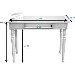 ARTEFERRETTO Bureau Classique 107 Cm En Bois Avec Et Tiroir, Fabrication Artisanale - Finition Merisier 7 ARTEFERRETTO Bureau Classique 107 Cm En Bois Avec Et Tiroir, Fabrication Artisanale - Finition Merisier -France Bureau Soldes 2022 38291887 3