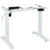 Relaxdays Pied De Bureau Réglable En Hauteur électrique, 71-121cm, Assis/debout, Fonction Mémoire, Acier, Blanc -France Bureau Soldes 2022 38374973 1