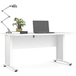 Dmora Bureau, Couleur Blanche, 150 X 74,5 X 80 Cm -France Bureau Soldes 2022 38607473 5