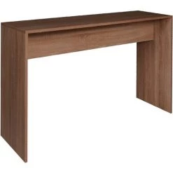 Dmora Bureau Moderne, Consolle - Bureau D'étude, Table Pour Chambre à Coucher Moderne, Made In Italy, 120x40h75 Cm, Couleur Chêne