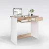 Dmora Bureau Et Bureau D'étude, Console PC, Table D'ordinateur Minimal, Bureau De Travail, Fabriqué En Italie, Cm 80x45h75, Couleur Blanc Et Chêne 2 Dmora Bureau Et Bureau D'étude, Console PC, Table D'ordinateur Minimal, Bureau De Travail, Fabriqué En Italie, Cm 80x45h75, Couleur Blanc Et Chêne -France Bureau Soldes 2022 38613519 1