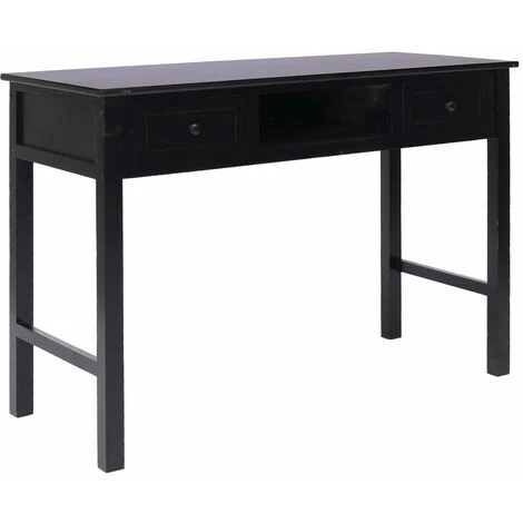 ASUPERMALL Bureau Noir 110 X 45 X 76 Cm Bois 3 ASUPERMALL Bureau Noir 110 X 45 X 76 Cm Bois