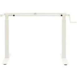 ASUPERMALL Cadre De Bureau En Hauteur Reglable Avec Manivelle Manuel Blanc -France Bureau Soldes 2022 39455240 3