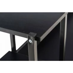 DéCOSHOP26 Bureau Style Industriel Avec étagère Et Espace De Rangement Table D'ordinateur En MDF Noir - Noir 9 DéCOSHOP26 Bureau Style Industriel Avec étagère Et Espace De Rangement Table D'ordinateur En MDF Noir - Noir -France Bureau Soldes 2022 39663372 4