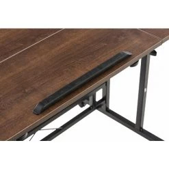 DéCOSHOP26 Bureau Pupitre Avec 2 Tablettes Ajustables Table D'ordinateur Laptop Avec Plateau En MDF Marron - Marron -France Bureau Soldes 2022 39663389 4
