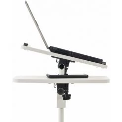 DéCOSHOP26 Pupitre Table D'appoint Pour Ordinateur Portable Sur Roulettes En Bois Blanc Et Métal - Or -France Bureau Soldes 2022 39664266 4