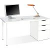 PEGANE Table D'ordinateur Réversible Bureau Avec Tiroir Coloris Blanc Artic - 138 Cm (longueur) X 60 Cm (profondeur) X 74 Cm (hauteur) -France Bureau Soldes 2022 39682676 1