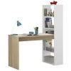 PEGANE Bureau Avec étagère Intégrée Coloris Blanc Artic / Chêne Canadien - Hauteur 144 X Longueur 120 X Profondeur 53 Cm 2 PEGANE Bureau Avec étagère Intégrée Coloris Blanc Artic / Chêne Canadien - Hauteur 144 X Longueur 120 X Profondeur 53 Cm -France Bureau Soldes 2022 39682781 1