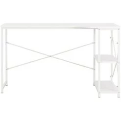 HAPPYSHOPPING Bureau D'ordinateur Blanc 120 X 72 X 70 Cm -France Bureau Soldes 2022 39696295 3