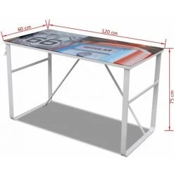 HAPPYSHOPPING Bureau Rectangulaire Unique -France Bureau Soldes 2022 39697351 4