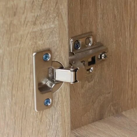 HAPPYSHOPPING Bureau Avec Tiroir Et Placard 100 X 40 X 73 Cm Chene 5 HAPPYSHOPPING Bureau Avec Tiroir Et Placard 100 X 40 X 73 Cm Chene – Image 3