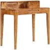 HAPPYSHOPPING Bureau Avec Tiroirs Bois Massif 88 X 50 X 90 Cm -France Bureau Soldes 2022 39700432 1