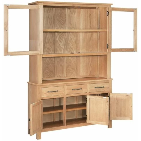 HAPPYSHOPPING Huche De Pupitre 110x33,5x105 Cm Bois De Chene Massif 6 HAPPYSHOPPING Huche De Pupitre 110x33,5x105 Cm Bois De Chene Massif – Image 4