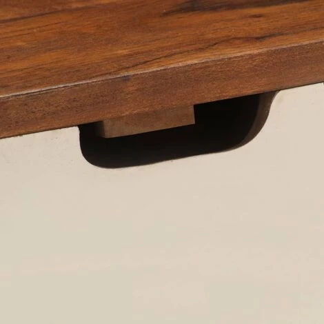 HAPPYSHOPPING Bureau 110x50x90 Cm Bois D'acacia Solide 4 HAPPYSHOPPING Bureau 110x50x90 Cm Bois D'acacia Solide – Image 2