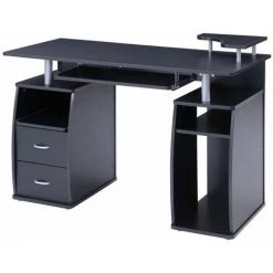 Paris Prix - Bureau Informatique "scholar" 120cm Noir