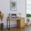 DECO IN PARIS Bureau Scandinave Avec Rangements En Bois Métal Et Cannage TULLIO - Bois Clair -France Bureau Soldes 2022 39853167 1