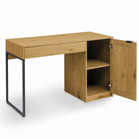 DECO IN PARIS Bureau Scandinave Avec Rangements En Bois Métal Et Cannage TULLIO - Bois Clair 7 DECO IN PARIS Bureau Scandinave Avec Rangements En Bois Métal Et Cannage TULLIO - Bois Clair – Image 5