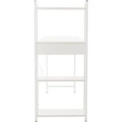 CLP Bureau Poe Avec Plateau En MDF Cadre En Tubes D'acier Et Colonne De Rangement Blanc 9 CLP Bureau Poe Avec Plateau En MDF Cadre En Tubes D'acier Et Colonne De Rangement Blanc -France Bureau Soldes 2022 39856124 3