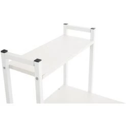 CLP Bureau Poe Avec Plateau En MDF Cadre En Tubes D'acier Et Colonne De Rangement Blanc 11 CLP Bureau Poe Avec Plateau En MDF Cadre En Tubes D'acier Et Colonne De Rangement Blanc -France Bureau Soldes 2022 39856124 5