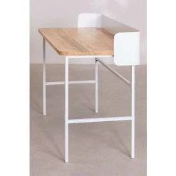 Bureau En Bois Et Métal Verthia SKLUM Bois De Manguiers - Fer - Blanc -France Bureau Soldes 2022 39868527 4